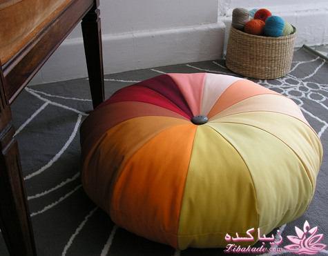 دوخت کوسن با تکه ها 